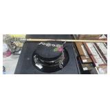 Black Steam Punk Hat w/cane