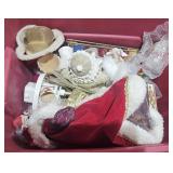 Christmas decorations tote full