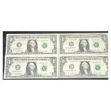 4Lots 1ea Series 2003 Star Federal Reserve $1