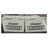 2 Boxes 1ea Energizer AAA 4 Pk Batteries 12 Cards