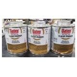 3 cans Oatey clear primer