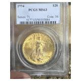 1924 P Double Eagles Saint Gaudens PCGS MS-63