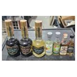 3 Small 200 ml Liquors,  & 4 Smaller Bottles