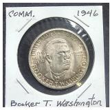 1946 P Silver Half Dollar  Booker T. Washington