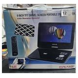 9 inch swivel screen, portable DVD player