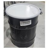Metal Barrel w/ Lid 19" Tall 15 1/2" Across