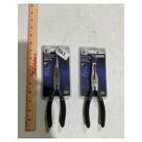 Long nose, and bent nose pliers