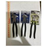 (3) fencing, pliers, 10 inch 3x$