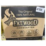 (2) lots 1 Box fat wood fire starter