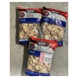 (3) bags Weber wood chips