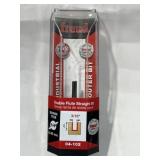 1/4ï¿½ double flute straight bit