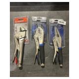 10ï¿½ Straight Jaw Locking Pilers, 10ï¿½ Curved jaw