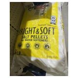 (2) lots, one bag, bright and soft salt pellets/wa