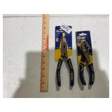 (2) vice grip pliers, different