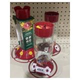 3 hummingbird feeders
