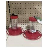 (2) hummingbird feeders