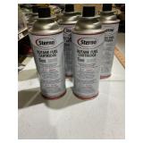Five cans of butane