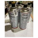 Five cans of butane