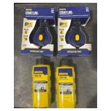 2 Irwin Chalk Reel & 2 Black Marking Chalk