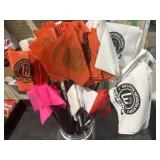 Bunch of Flou Flags (White, Orange, Red, and
