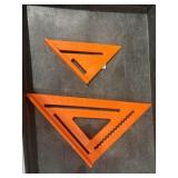 2 Johnson Level & Tool Structo-Cast Rafter Square