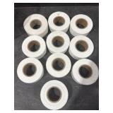 10 Rolls of White Flagging Tape