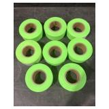 8 Rolls of Green Flagging Tape