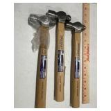 8oz Ball Pein Hammer Genuine Hickory