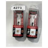 (2) 1/4 inch solid, carbide flush trim bit