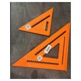 2 Johnson Level & Tool Structo-Cast Rafter Square
