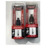 (2) 1/4 inch sliding cutter arbor Bits