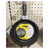 Large cast-iron grill pan 10 1/4 inch
