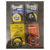 30ï¿½, 25ï¿½, 16ï¿½, 12ï¿½ Tape Measure