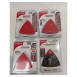 4 triangular detail sanding sheets and sanding