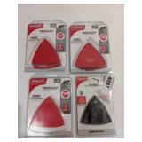 4 triangular detail sanding sheets