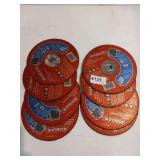 2 lots 4  6 1/2 inch metal circular cut off wheels