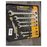 7pc SAE Ratcheting Combination Wrench Set