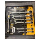 7pc SAE Ratcheting Combination Wrench Set