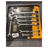 7pc SAE Ratcheting Combination Wrench Set