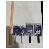 Assortment adjustable wrenches