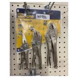 Three piece Erwin vice grip set