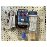 Assortment of grill cooking accessories