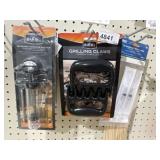 Assortment of grill accessories