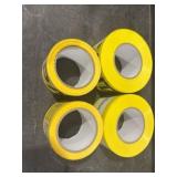2 Rolls of Yellow Caution Tape & 2 Rolls of ï¿½Wet