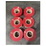 6 Rolls of Red Flagging Tape