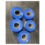 5 Rolls of Blue Flagging Tape
