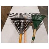 Large and small rake set