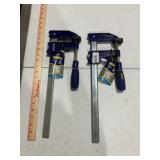 2X$ IRWIN Clamping force