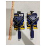 (2) lots One Irwin 90 degree Angle Clamp