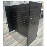 (3) lots 1  Rolling slat wall display